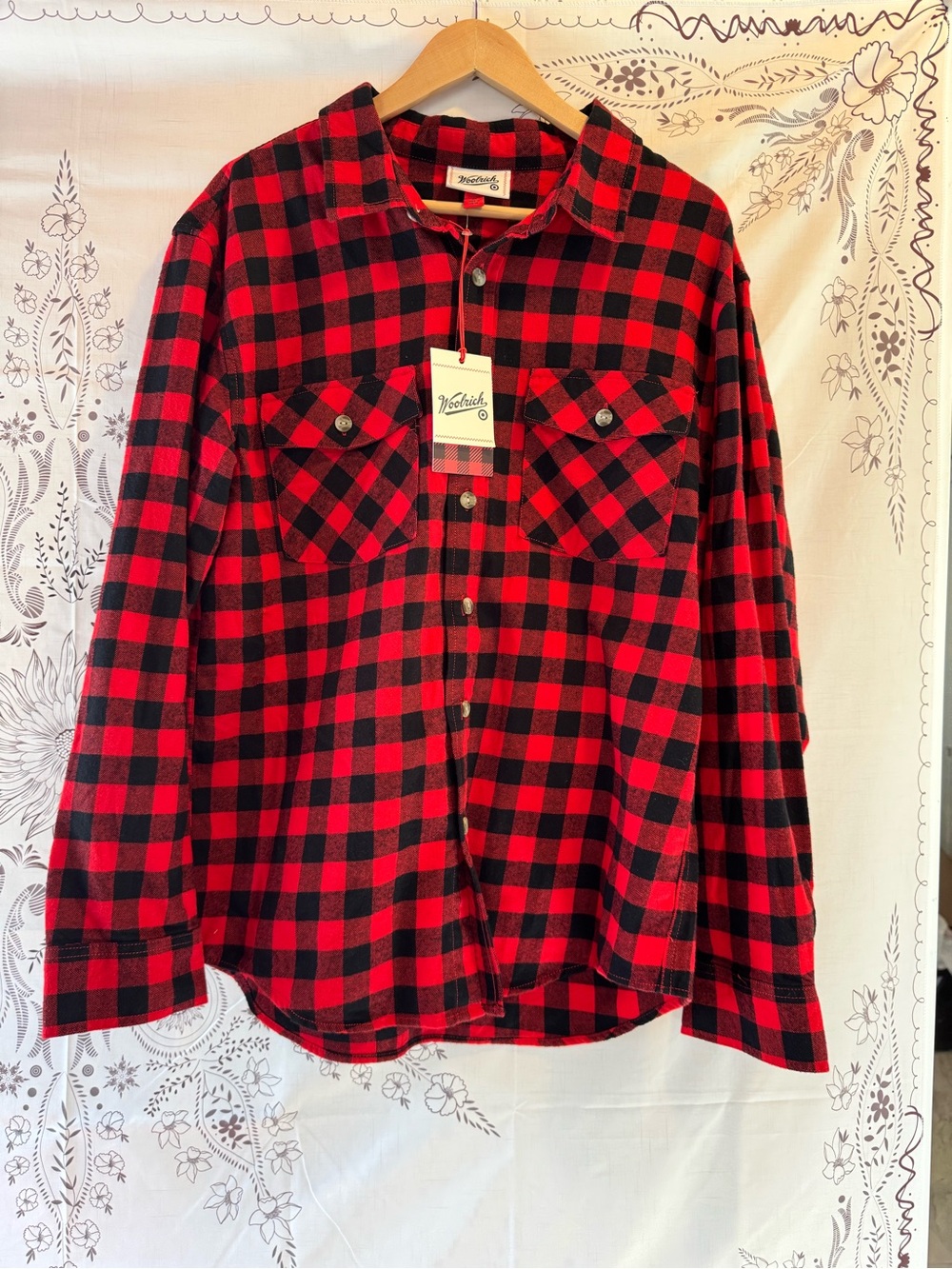 Woolrich Red and Black Flannel Shirt NWT